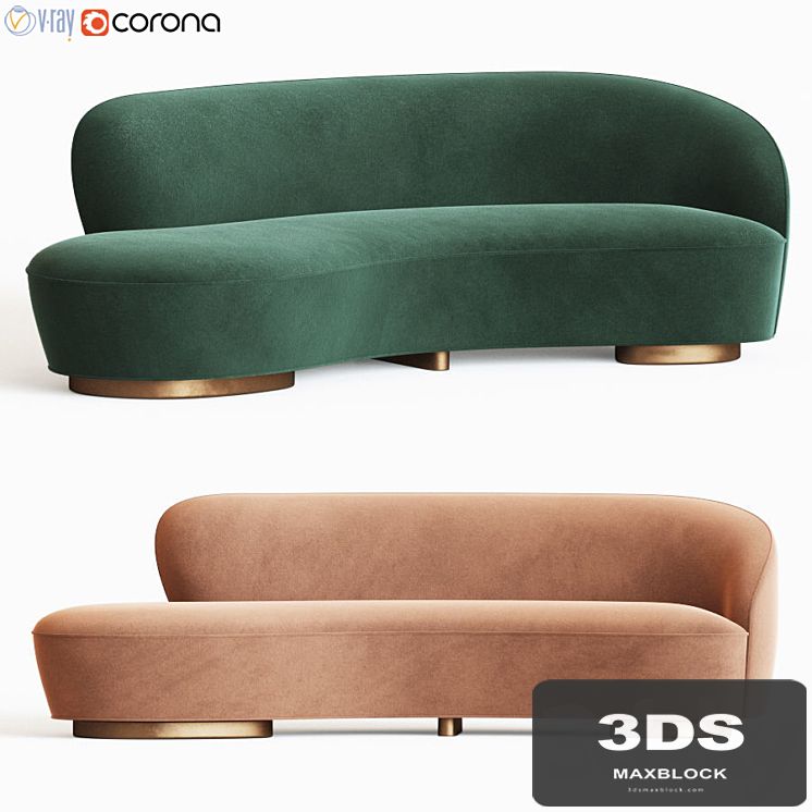 Mini Sofa With Arm Vladimir Kagan