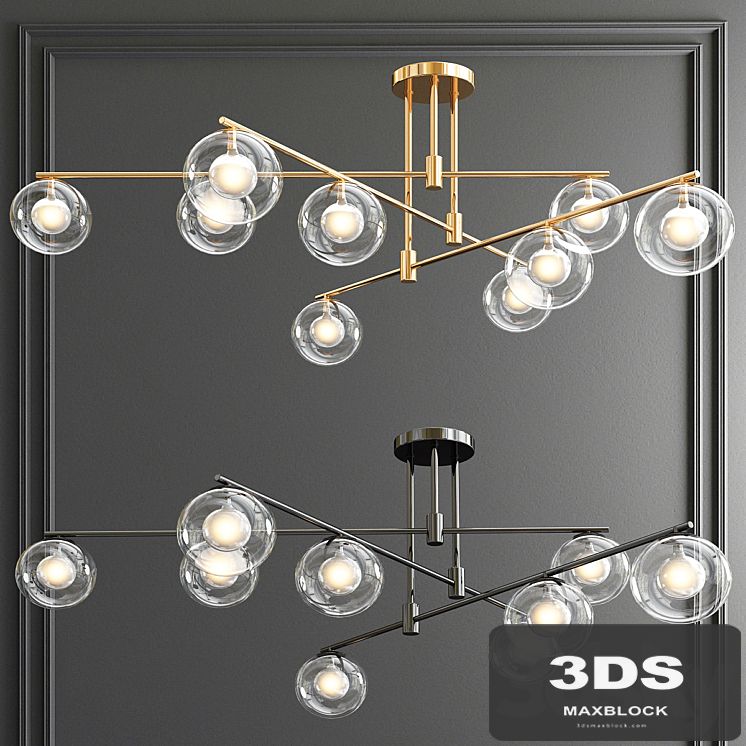 Orb Glass Shade Chandelier