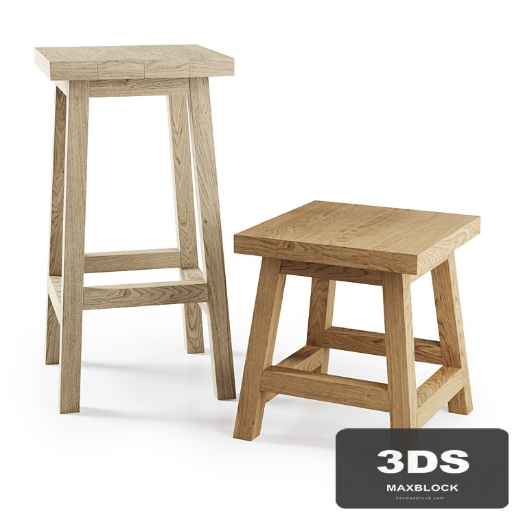 Wooden Bar stool and Backless stool