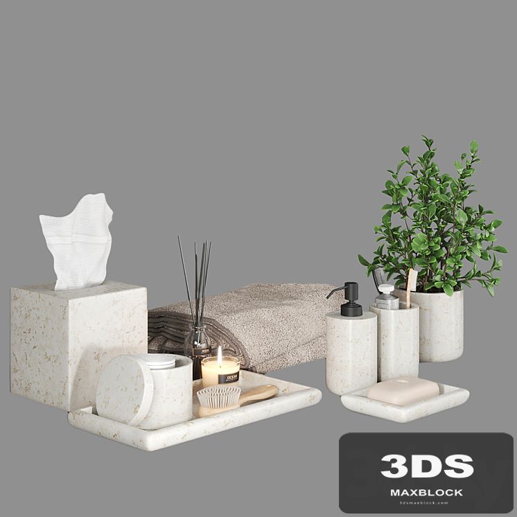 Pottery Barn Frost Marble Bath Accessories