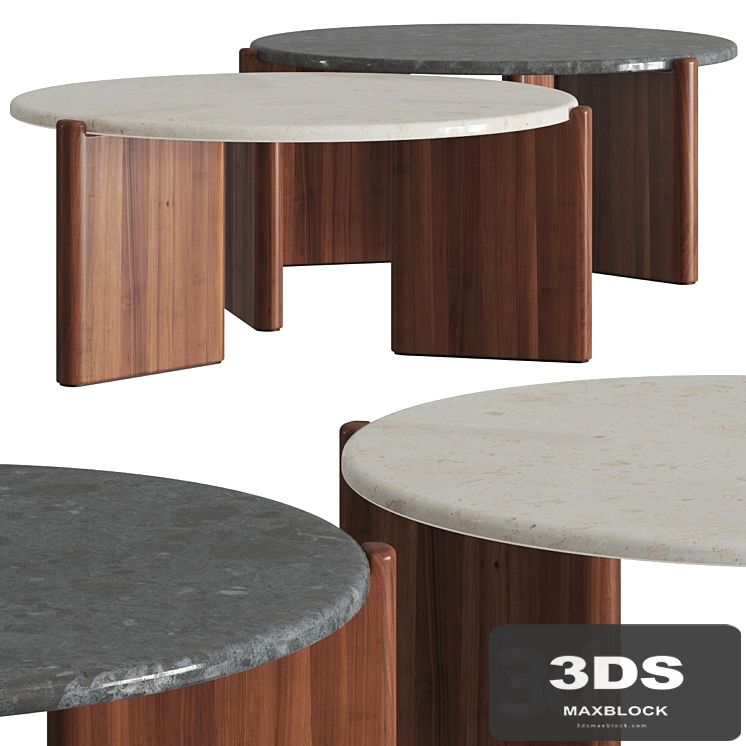 CB2 Santoro Quartz Coffee Tables