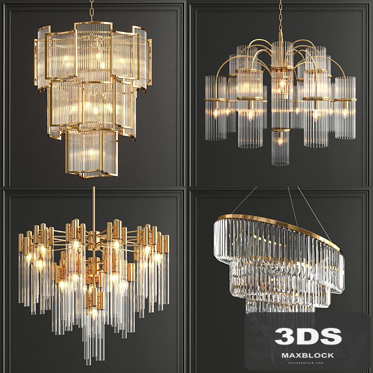 Collection of modern crystal chandeliers