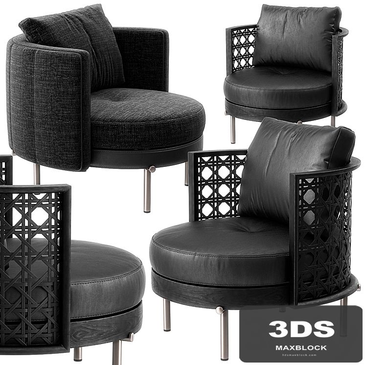 Torii armchairs by minotti
