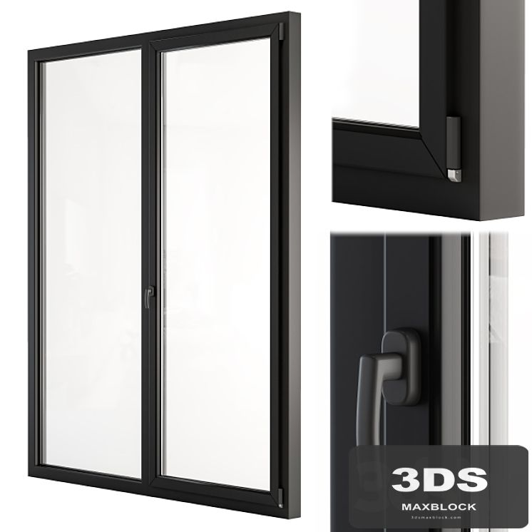Glass Modern Door Black