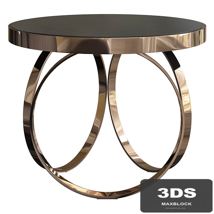 DOM Edizioni OTTOLINE GUERIDON CHROME SIDE TABLE