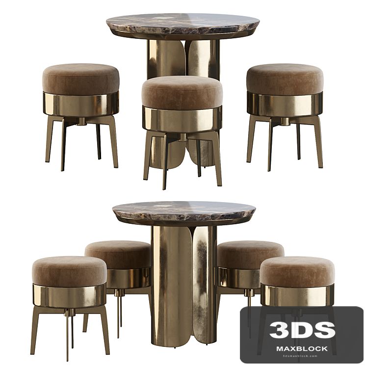 Gabriel Coffe Table and Feel Good Pouf