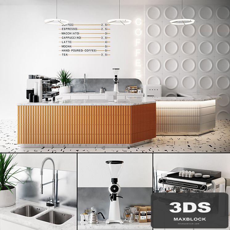 COFFEE SHOP 3 (Corona, Vray)