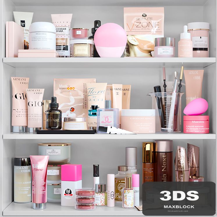 A set of cosmetics for beauty salons. Make up