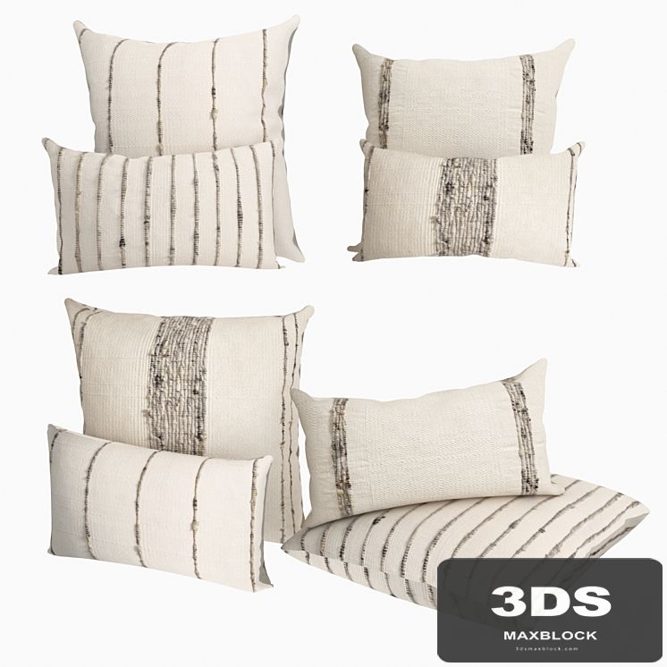 Pillows Restoration Hardware Collection Handwoven Marled Stripe
