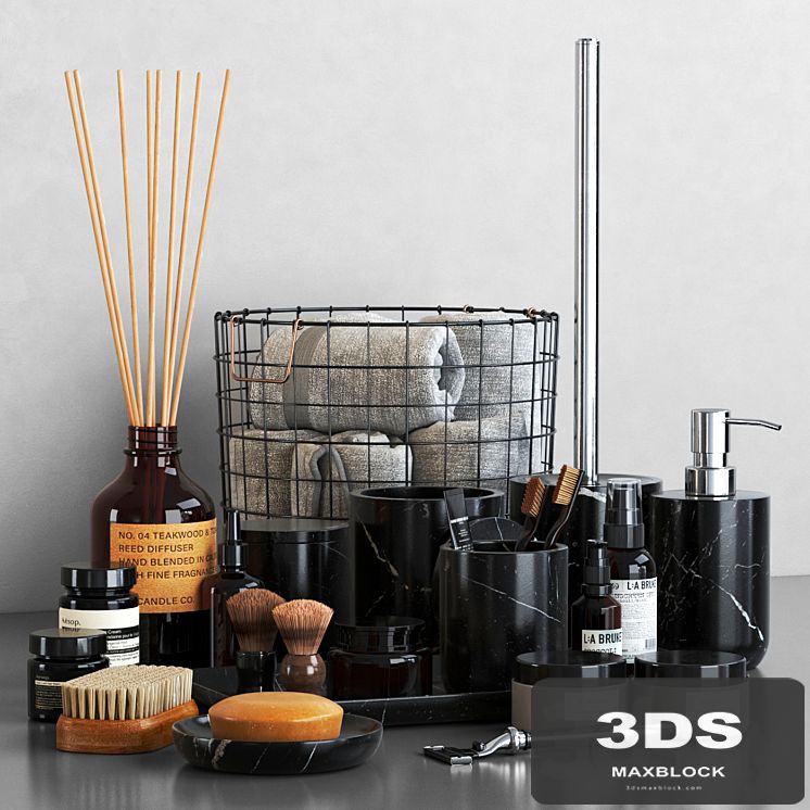 Nexus Black Marble Bathroom Accessories