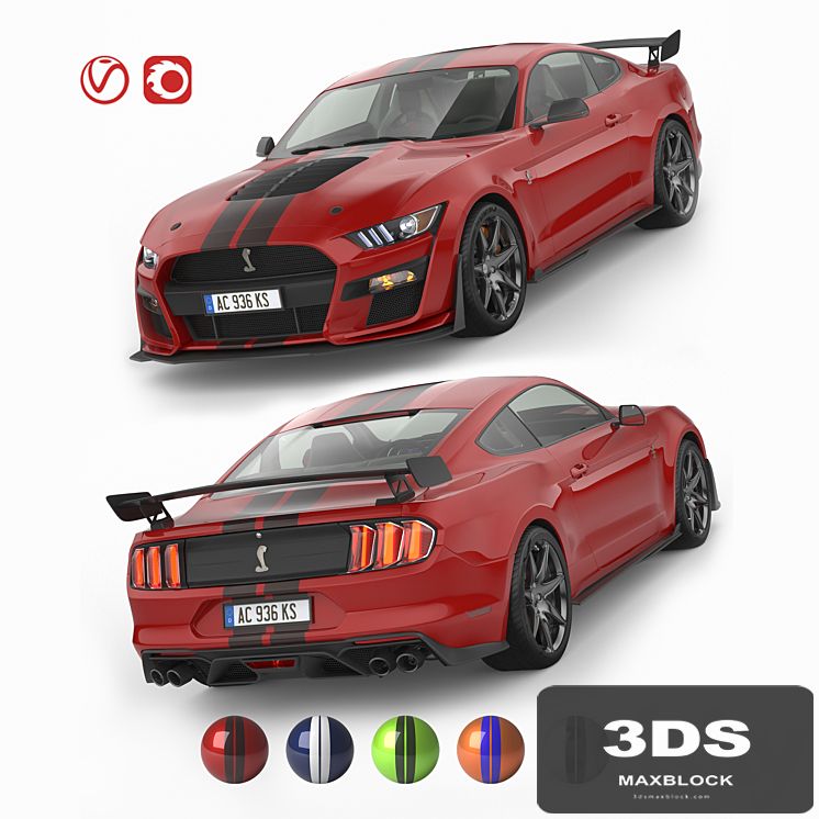 Ford Mustang Shelby GT500 2020 with HQ Interior