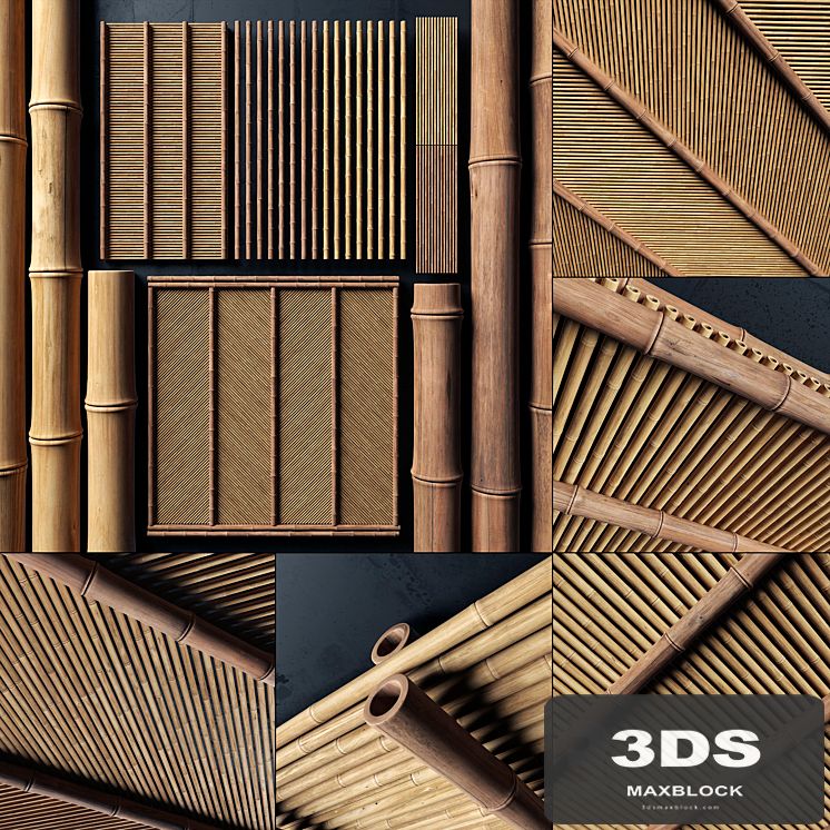 Ceiling bamboo angle n1 / Corner bamboo ceiling