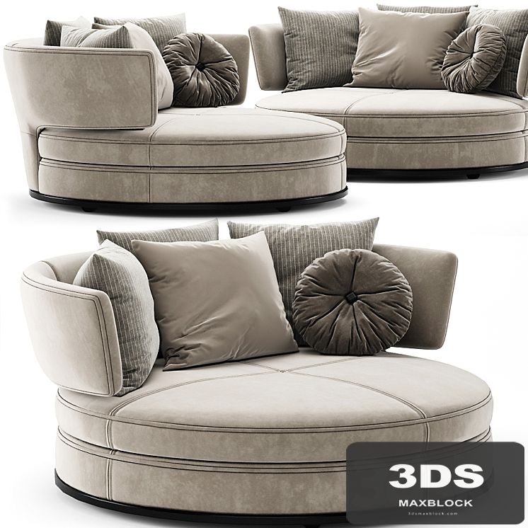 B&B Italia Sofa Amoenus Soft Maxalto by Antonio Citterio