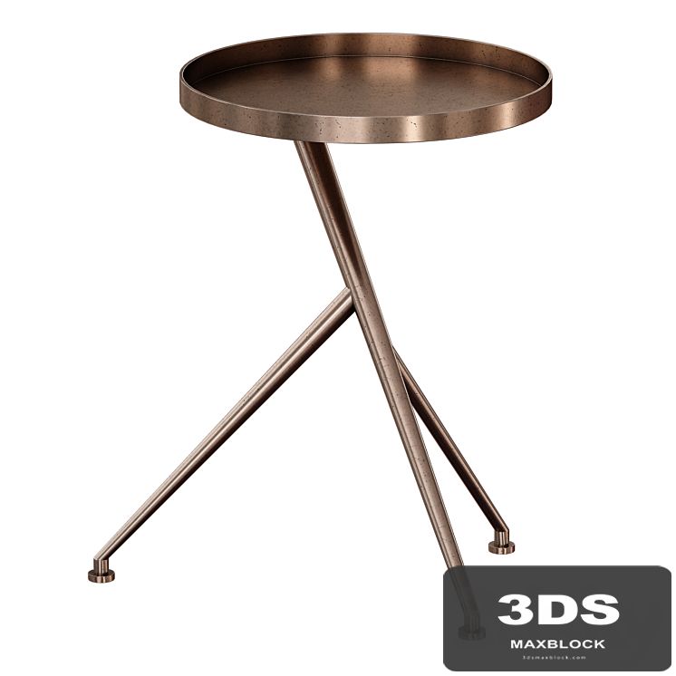Cecilia Antique Rust Metal Accent Table (Crate and Barrel)