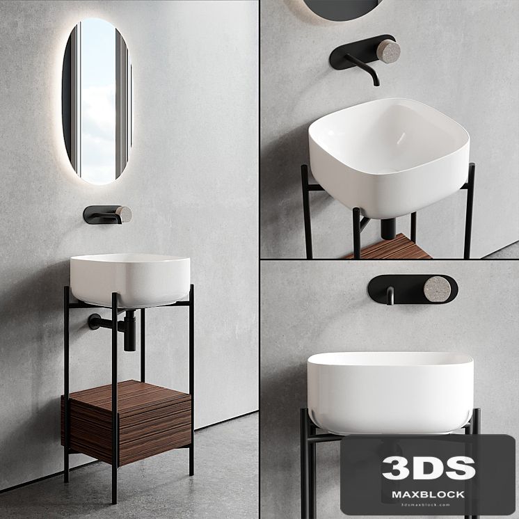 Scarabeo Ceramiche Diva Floor-standing Vanity Unit Set 1