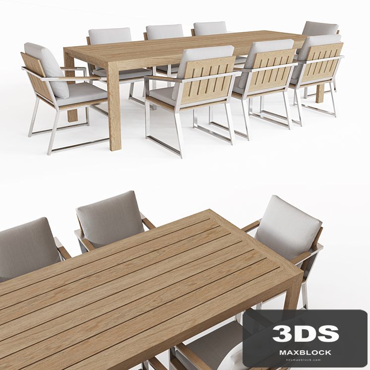 AEGEAN TEAK RECTANGULAR DINING TABLE