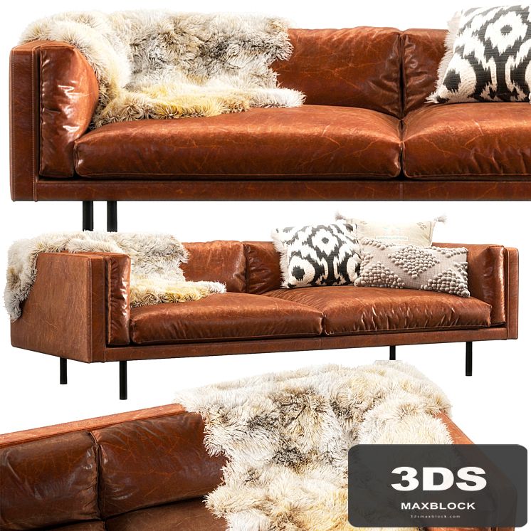 Harvey straight arm sofa