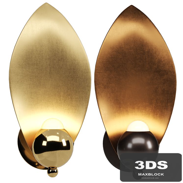 Sconce LAVRA Wall Lamp Gold / Mocha