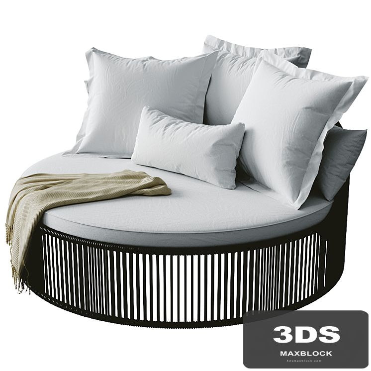 Chaise daybed tropical