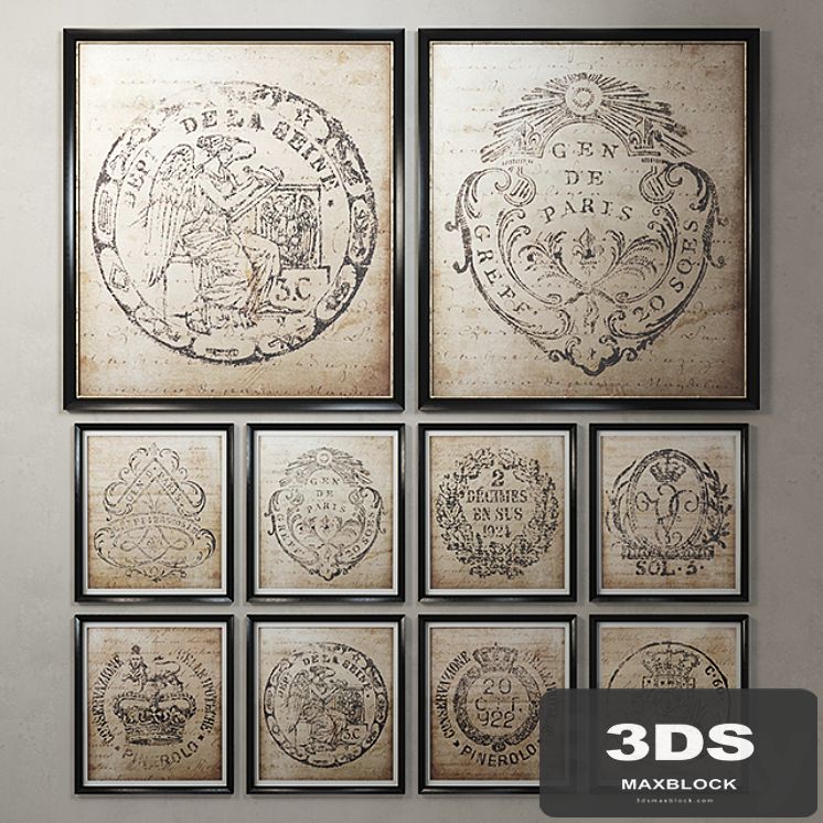 Restoration Hardware 18th c. European Document Seals