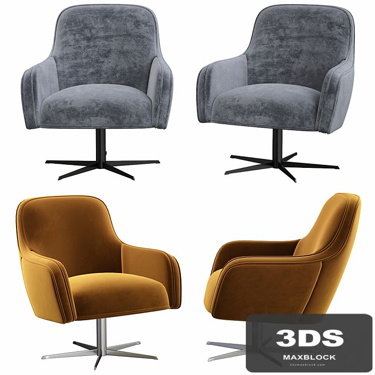 SWIVEL CHAIR SERENA - Eichholtz