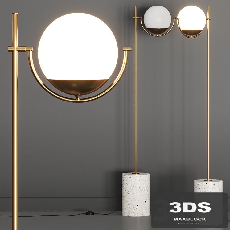 Crate and Barrel Rondure Globe Floor Lamp