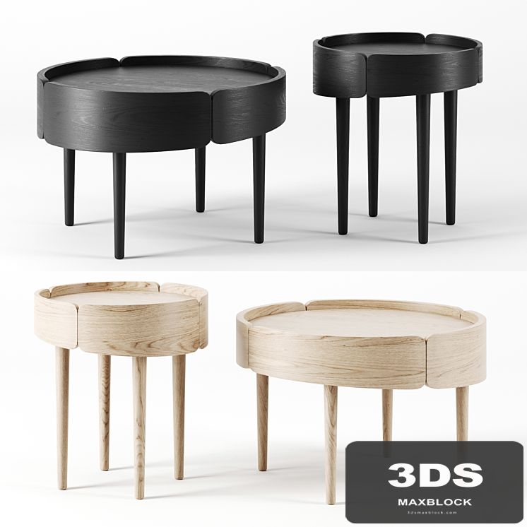 Skirt coffee tables by Woud