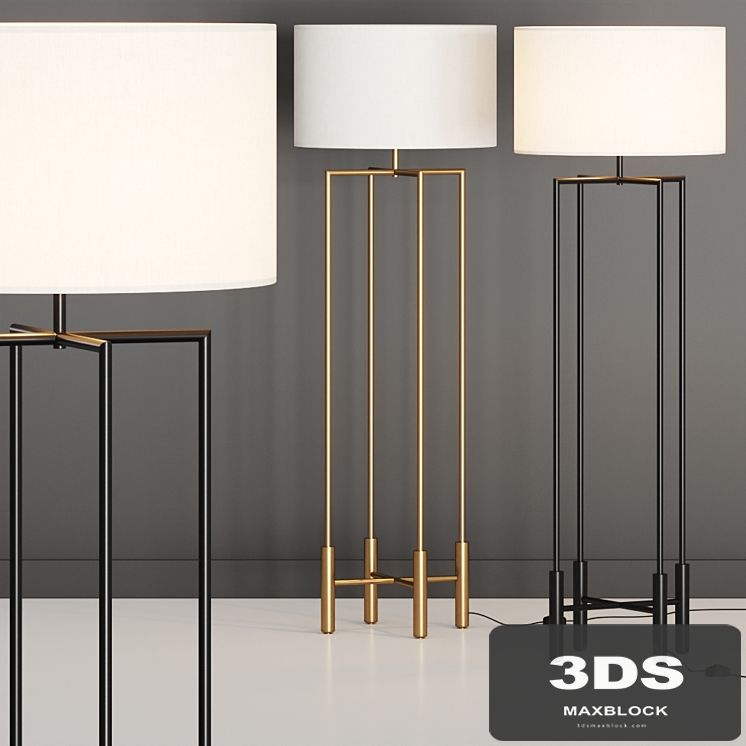 Crate and Barrel Bodil Four Legged Floor Lamp