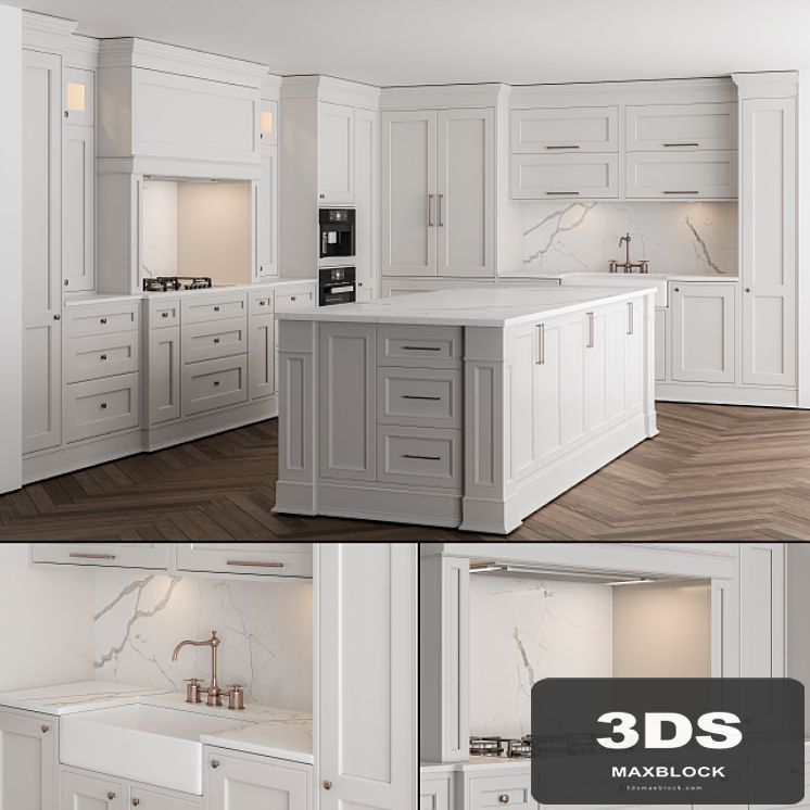 Kitchen NeoClassic - white Set 16