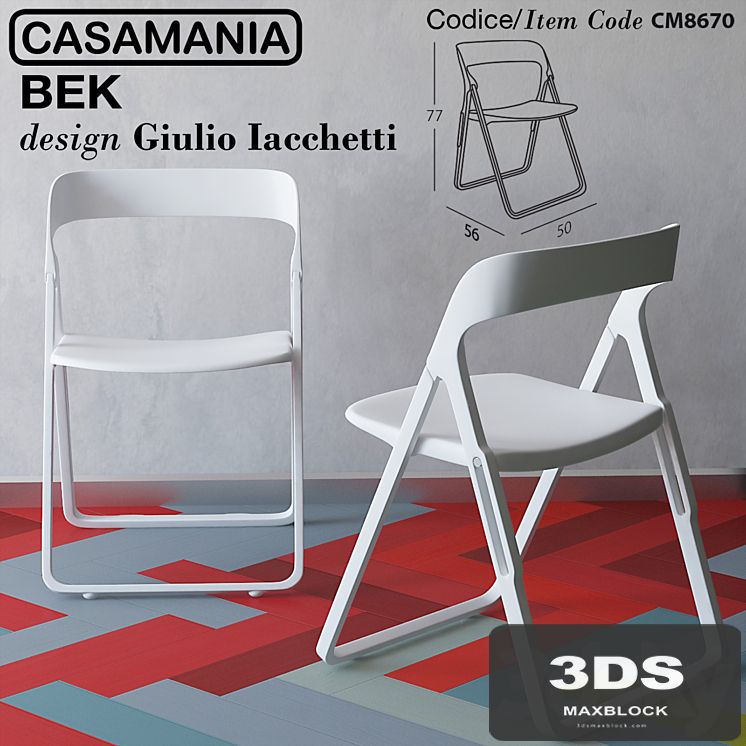 Casamania_Bek_Folding_Chair, design by Giulio Iacchetti