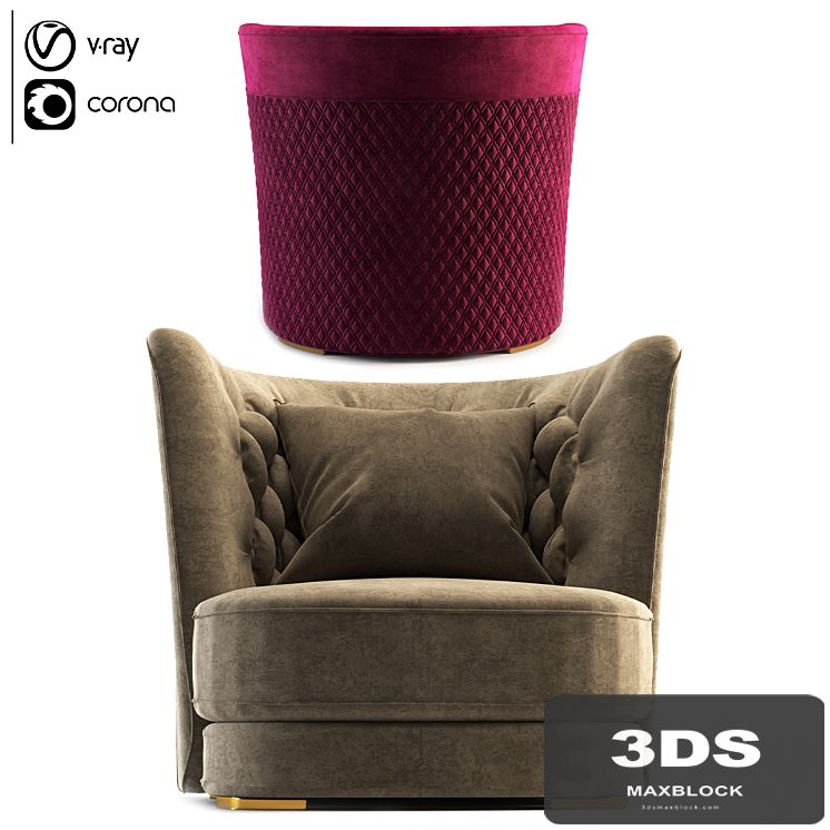 Vittoria Frigerio Greppi Chester Armchair