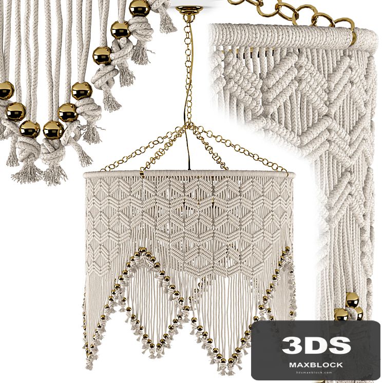 Sonora Macrame Chandelier by Selamat