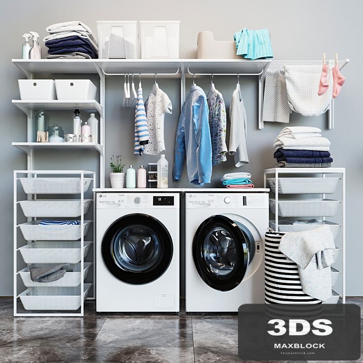 IKEA wall-mounted unit Algot 14 ikea BOAXEL БОАКСЕЛЬ / washing machine