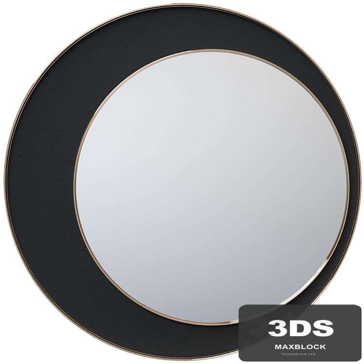 Round mirror with velor Vigo LaRedoute