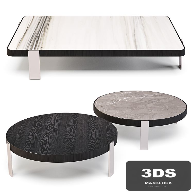 Minotti: Mattia - Coffee Tables Set 01