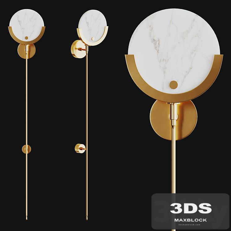 Wall sconce Irving made of metal and glass by Desondo
