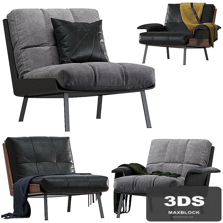 Daiki armchair by Minotti 2 version