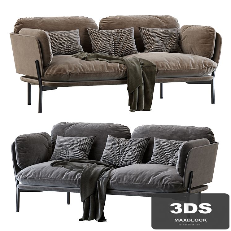 Cloud Two Seater LN2 desert stone by & TRADITION