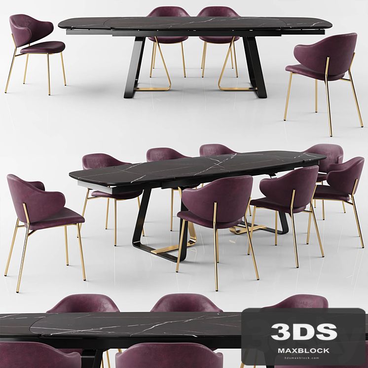 Calligaris Sunshine Tavalo table_Holly Chair