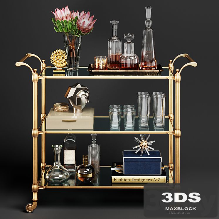 Williams Sonoma Beckett Bar Cart