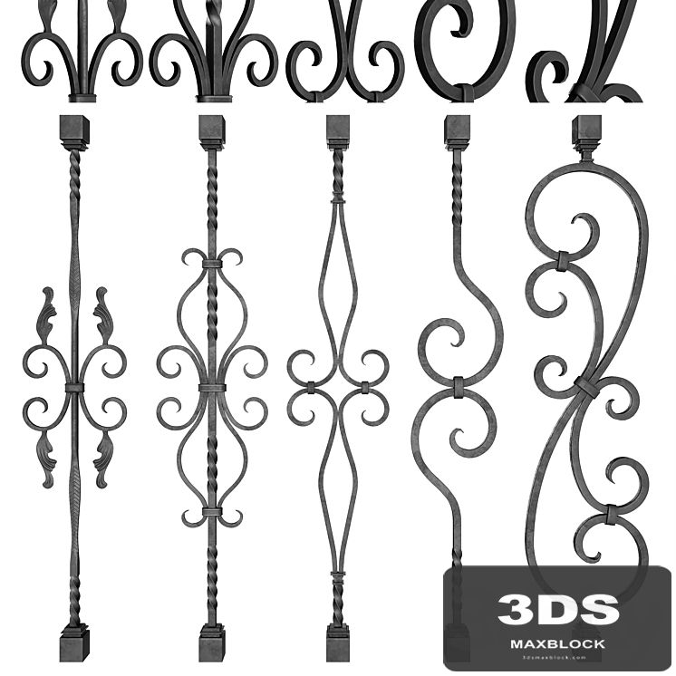 Wrought Iron Bundle No2 Railing
