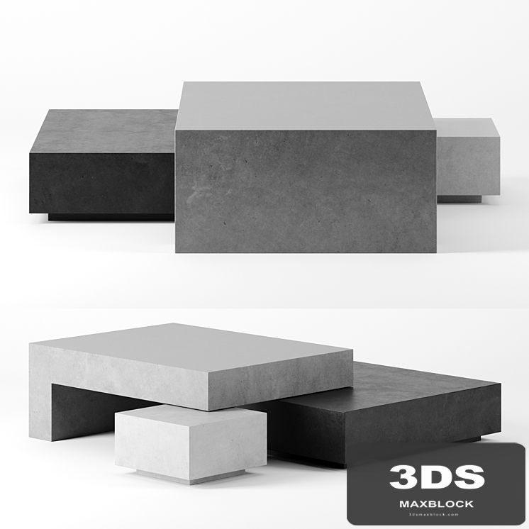 JENGA coffee tables set 1 by Baxter