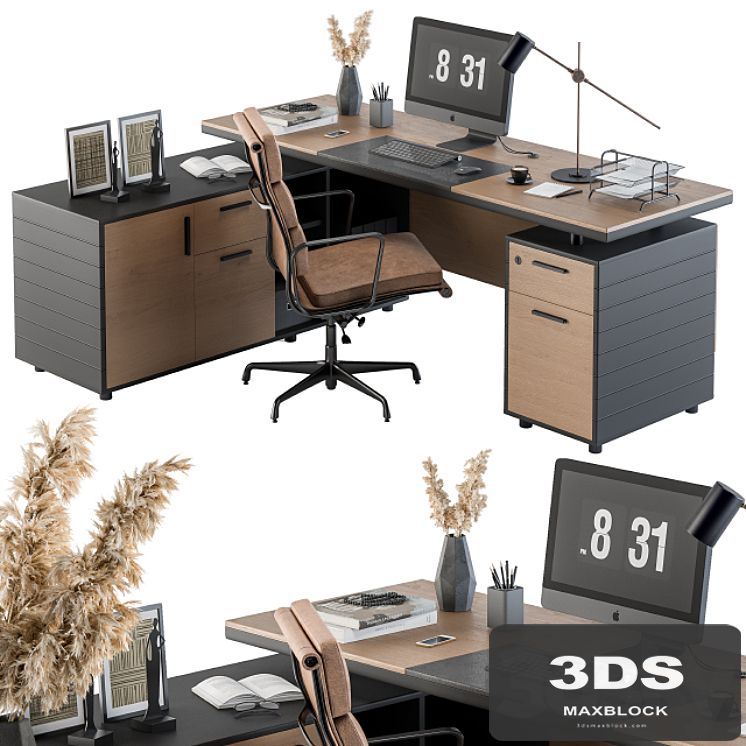 Office Furniture - Manager Set 06