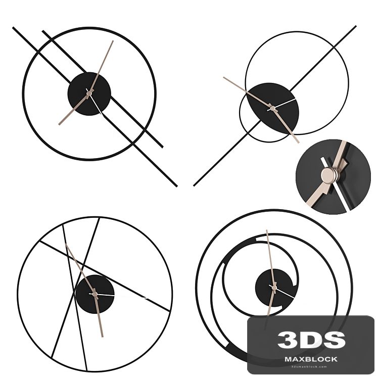 clock set 1 by Horloge Murale