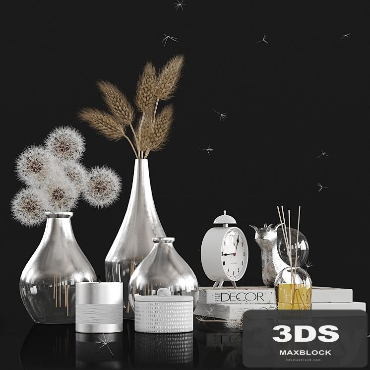 Decorative set with Dandelions