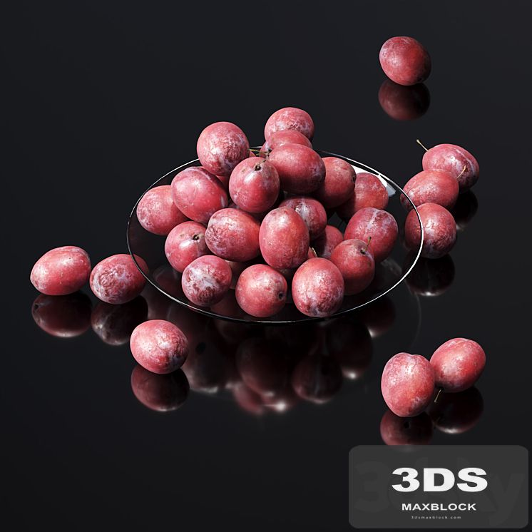 Plums on a plate