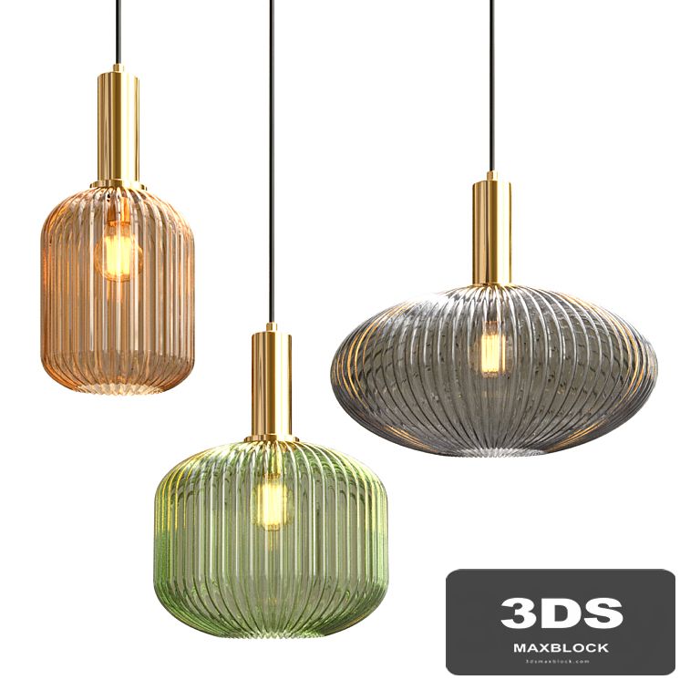 Iris pendant light