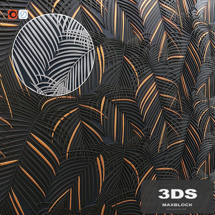 Palm Panel Decor