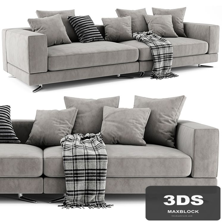 Minotti white sofa