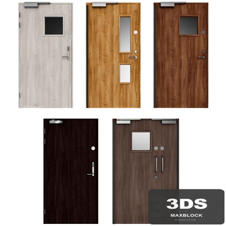 Wooden swing fire doors